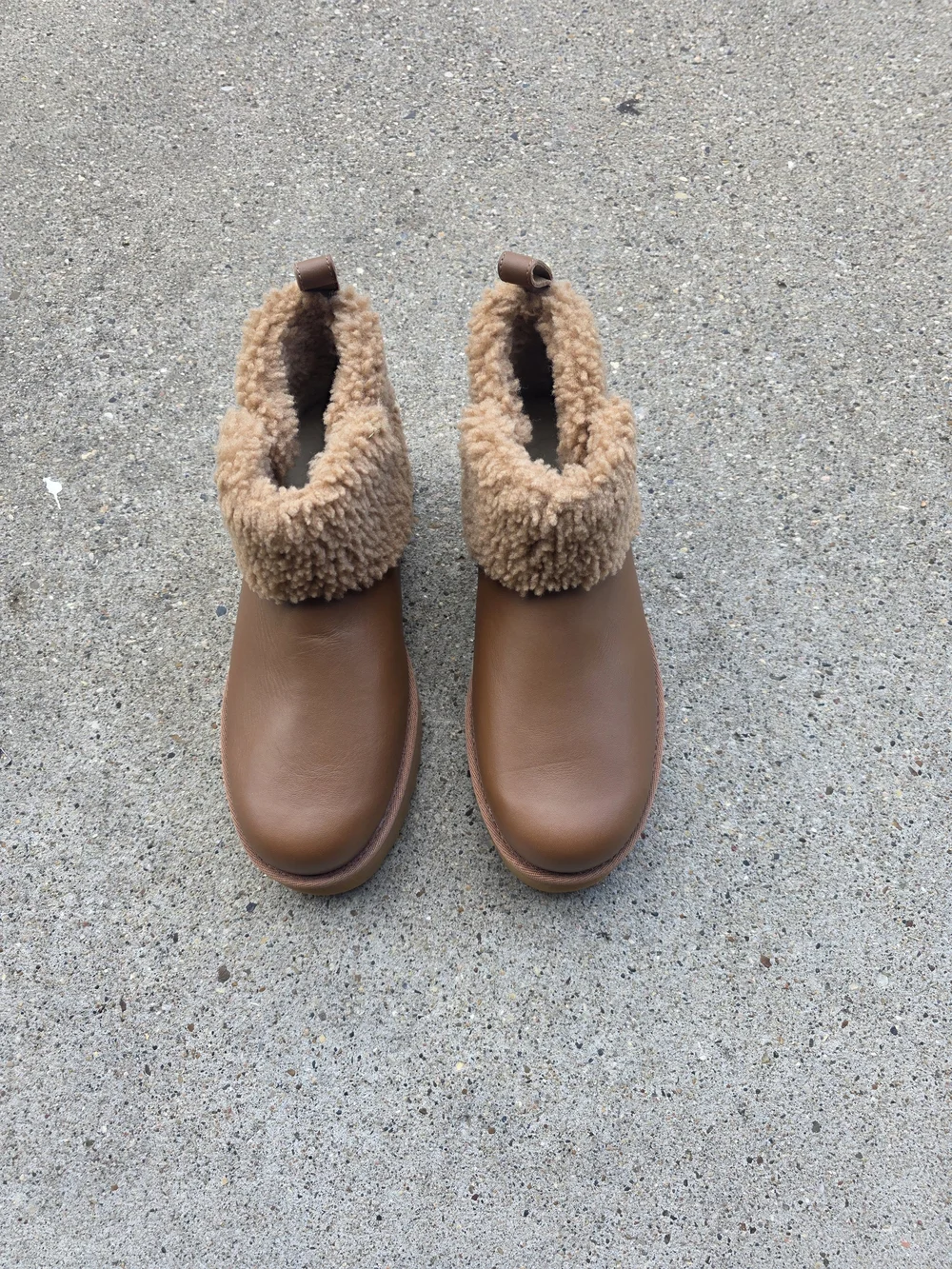 UGG Sherpa-Lined Ankle Boots Women Size 10